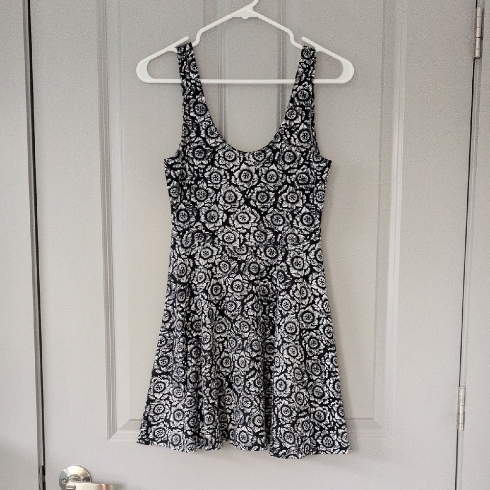 Ecote Sunflower Pattern Skater Dress